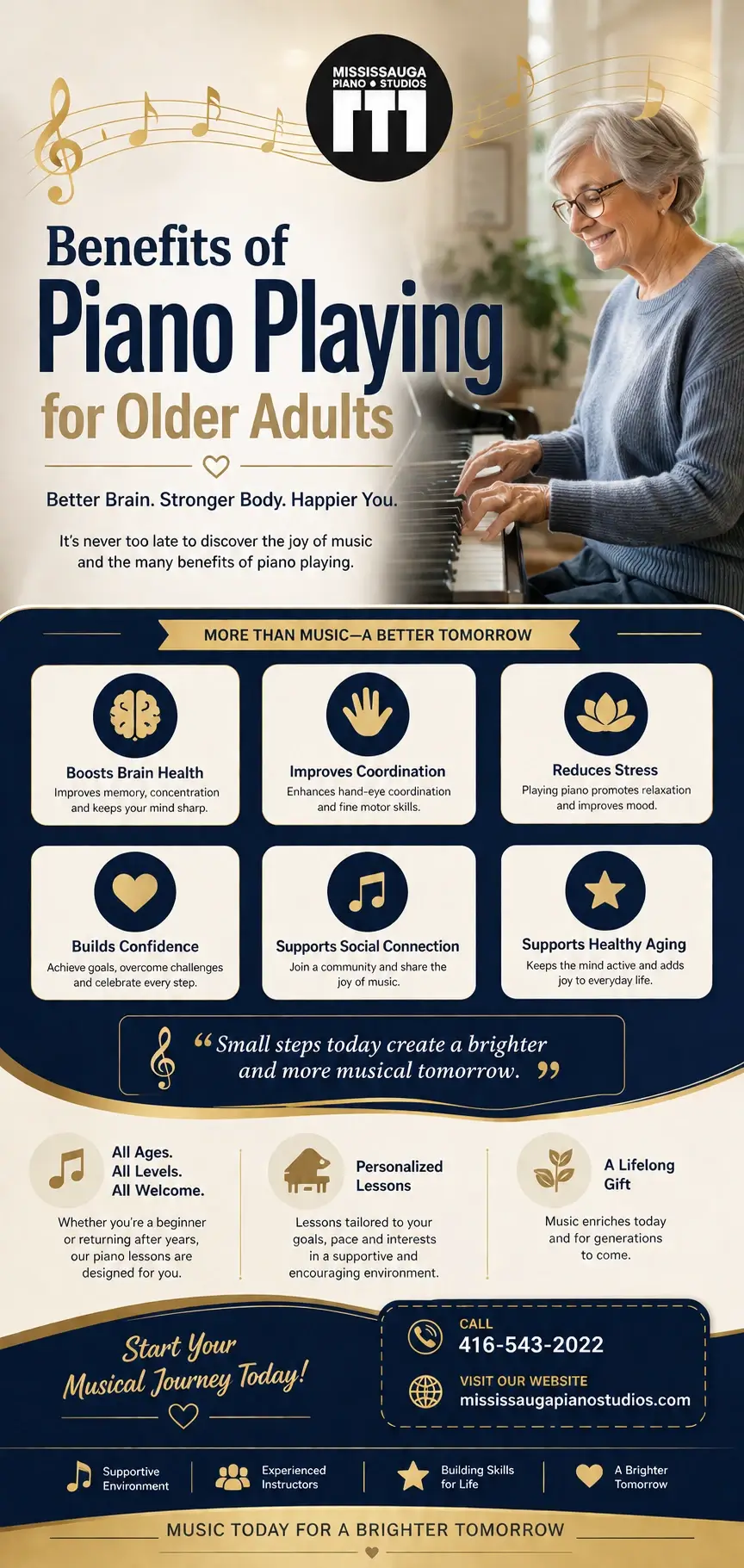 Benefits of piano playing for older adults